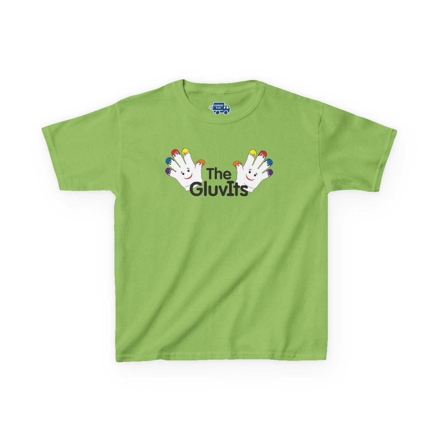 Kids' The GluvIts Classic logo Cotton Tee from Express Kidz. Perfect for Kids' Parties, Gift for Birthdays, Holidays, Classic Style.
