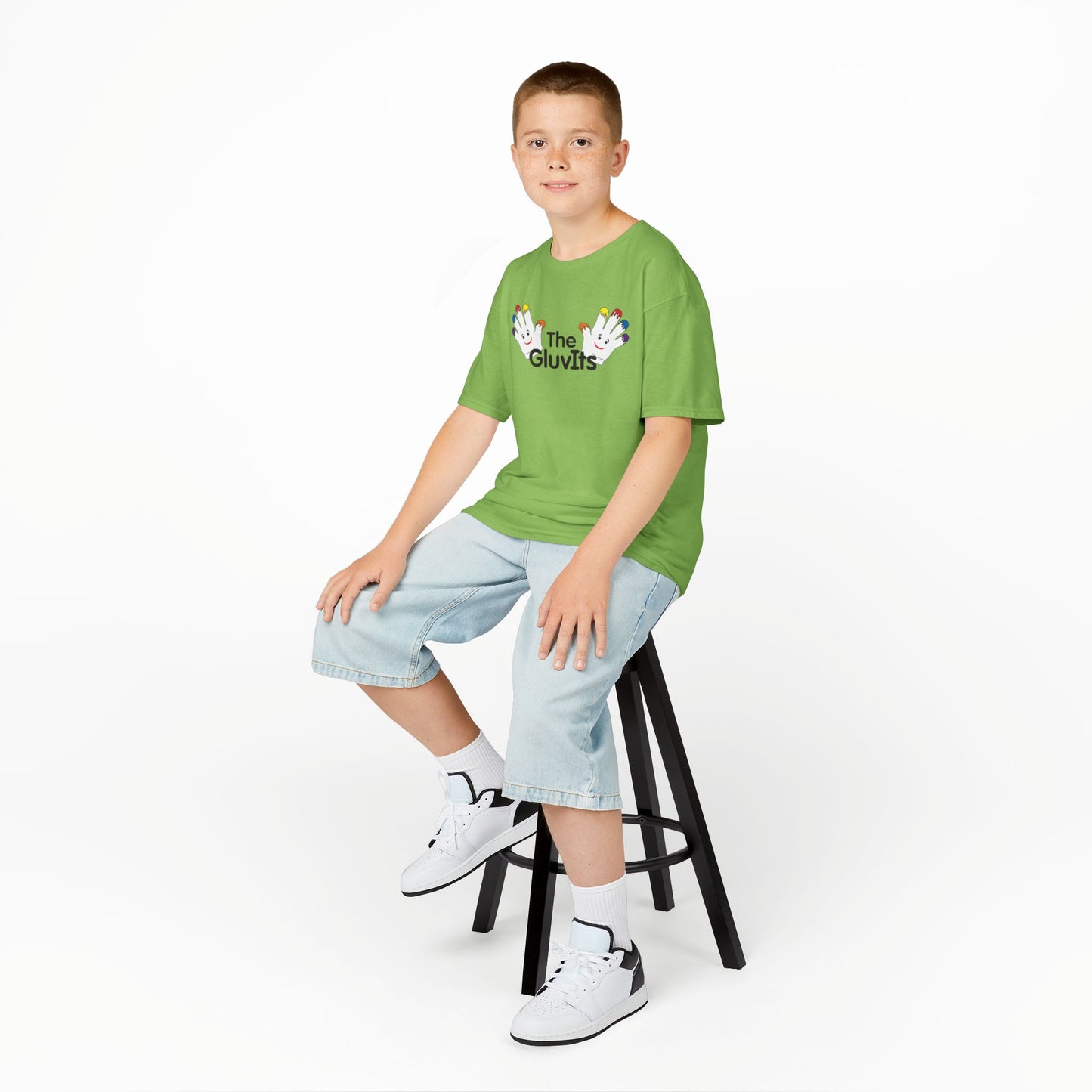 The GluvIts Classic logo Cotton Tee from Express Kidz. (Kidz Sizes)