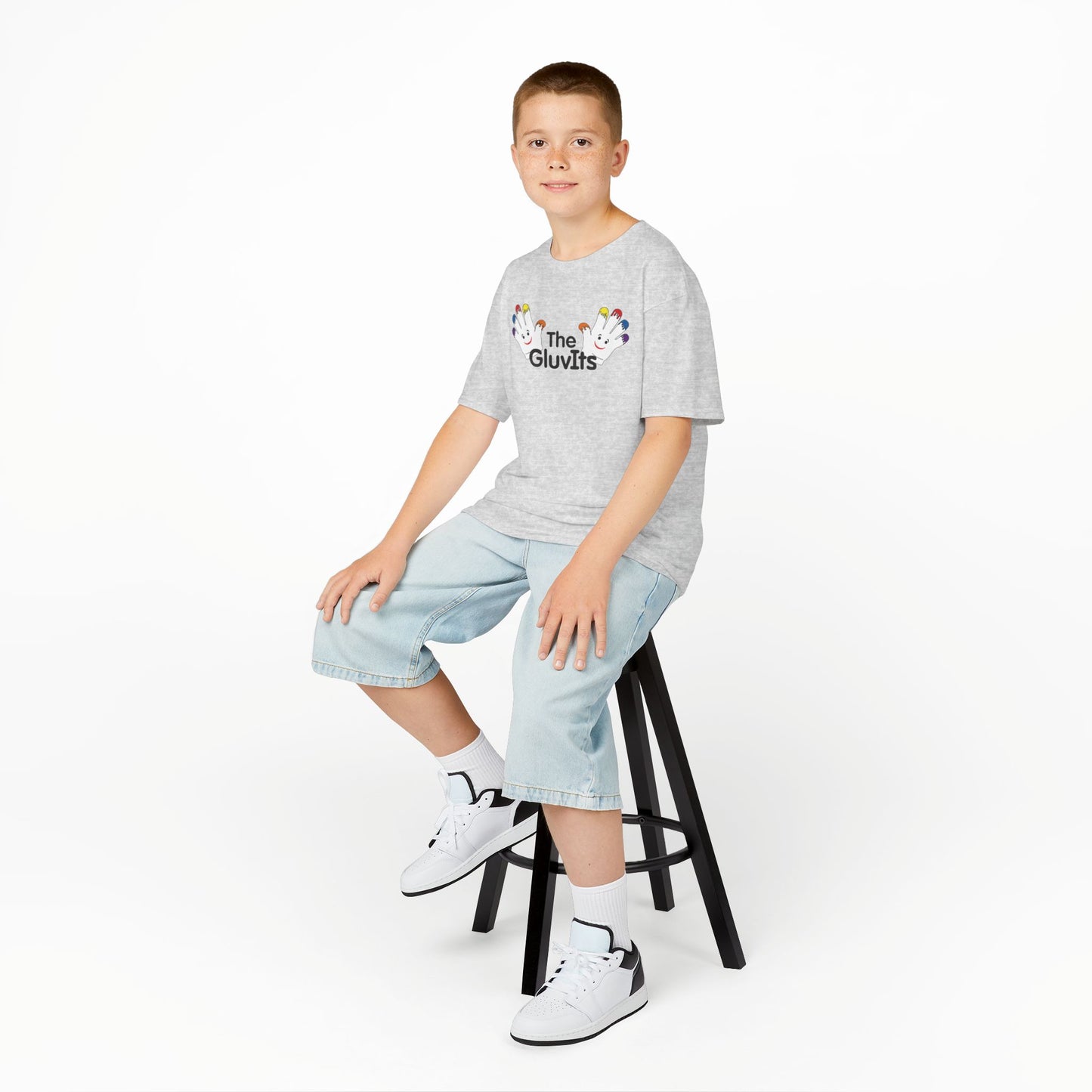 The GluvIts Classic logo Cotton Tee from Express Kidz. (Kidz Sizes)