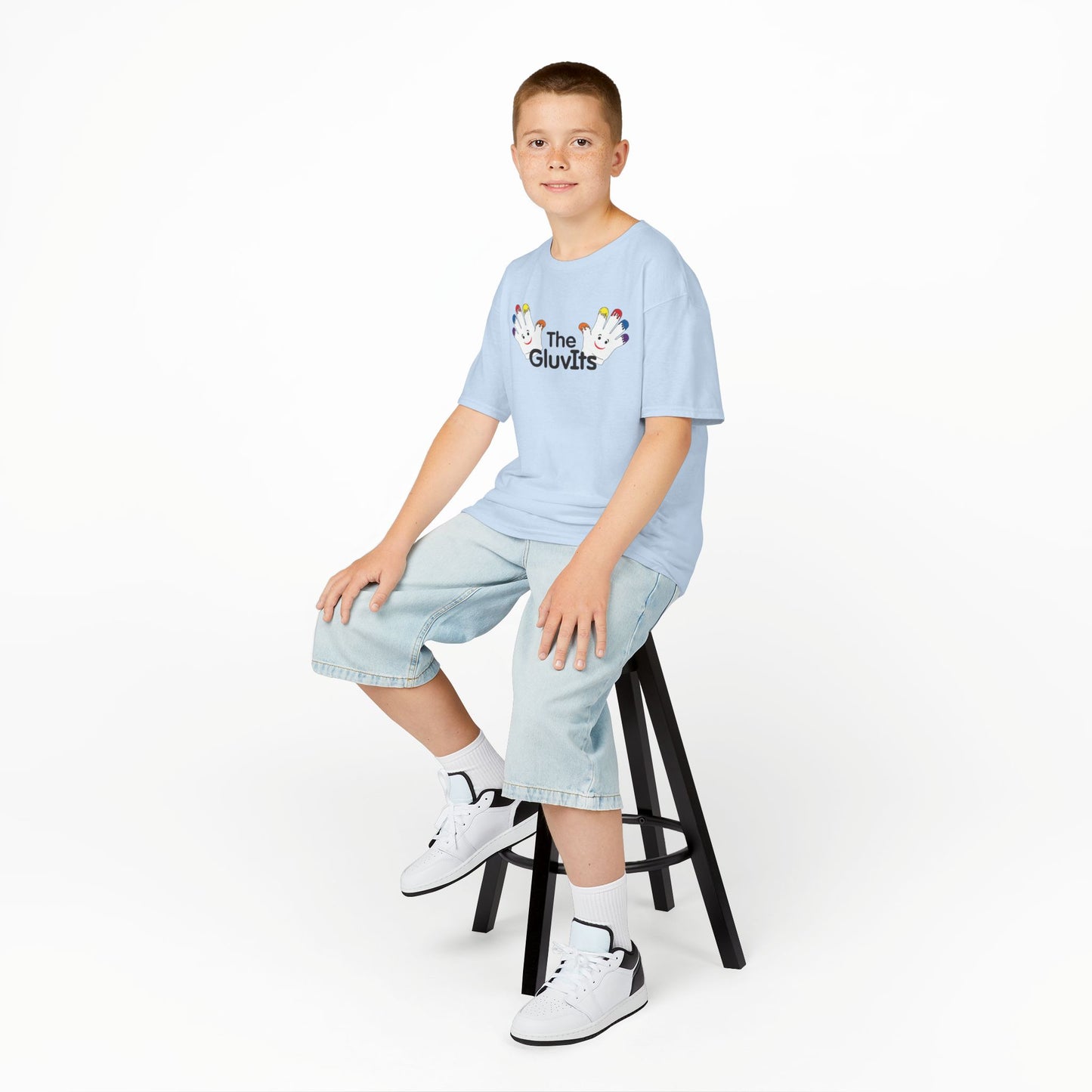 The GluvIts Classic logo Cotton Tee from Express Kidz. (Kidz Sizes)