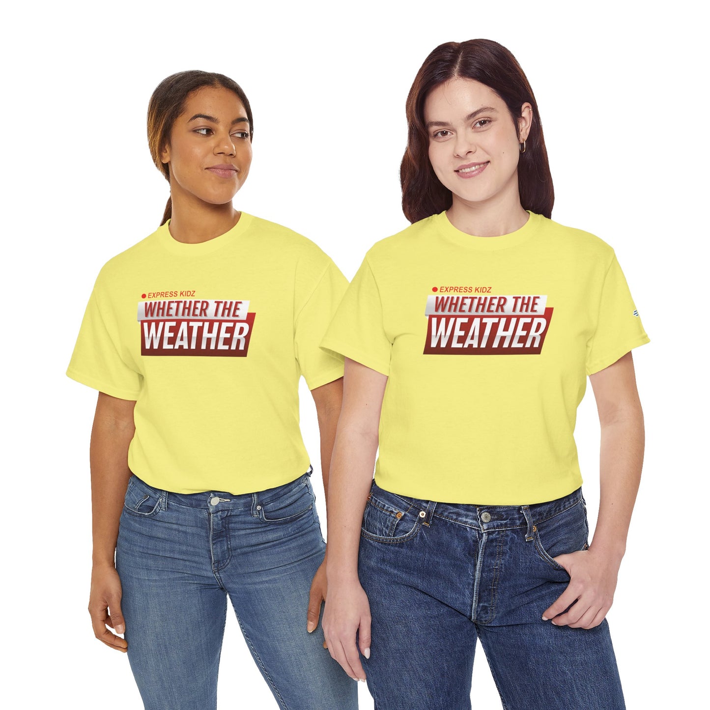 Whether The Weather logo Cotton Tee from Express Kidz (Adult Sizes)