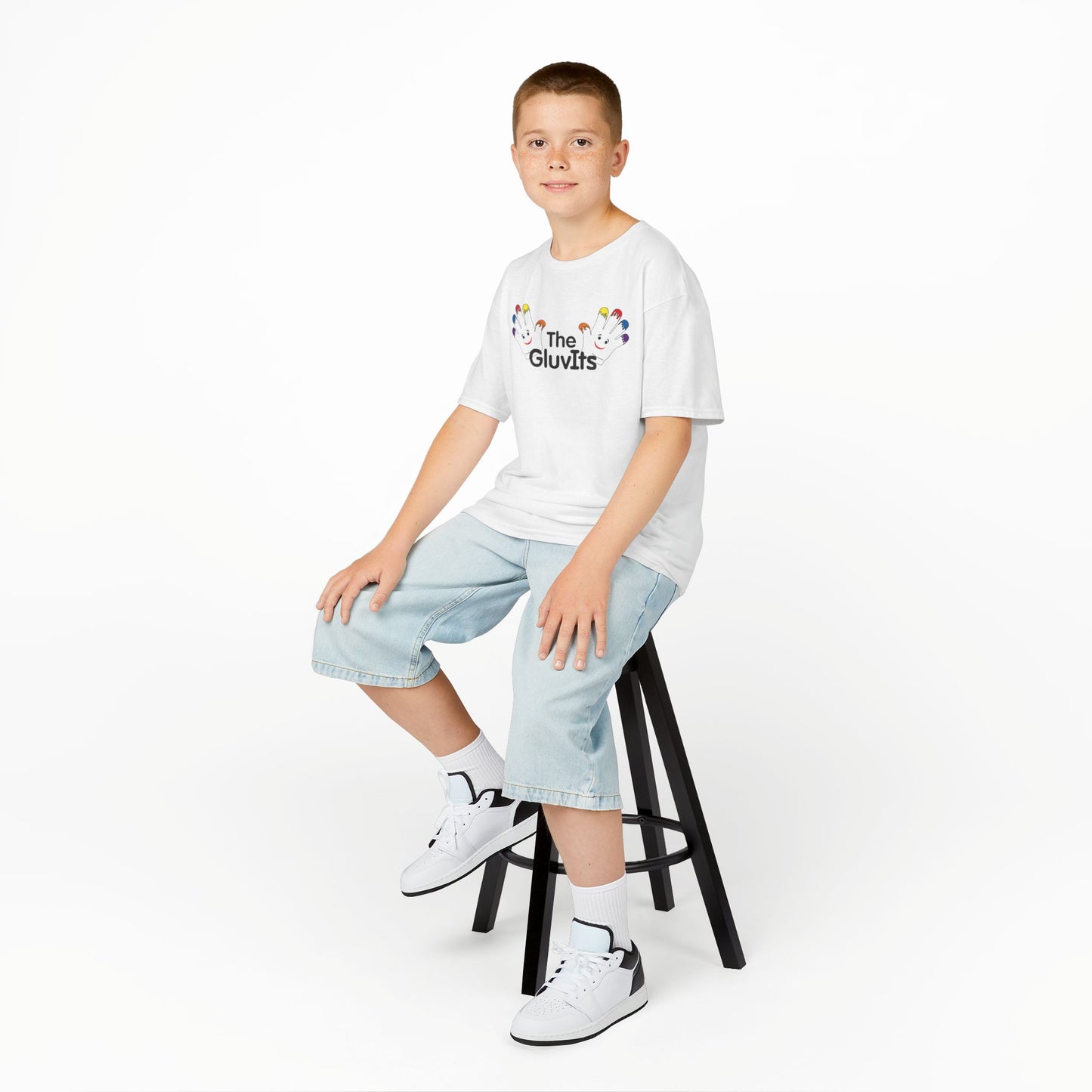 The GluvIts Classic logo Cotton Tee from Express Kidz. (Kidz Sizes)