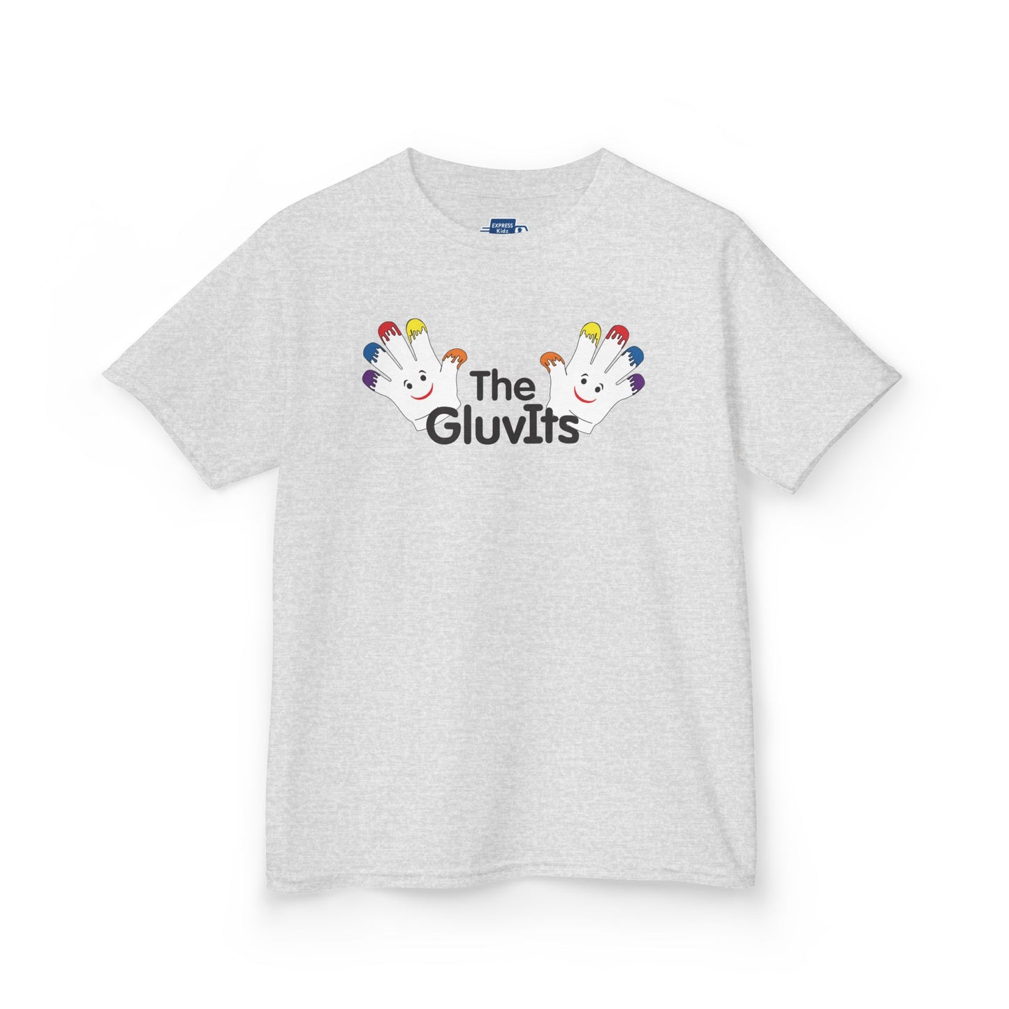 Kids' The GluvIts Classic logo Cotton Tee from Express Kidz. Perfect for Kids' Parties, Gift for Birthdays, Holidays, Classic Style.