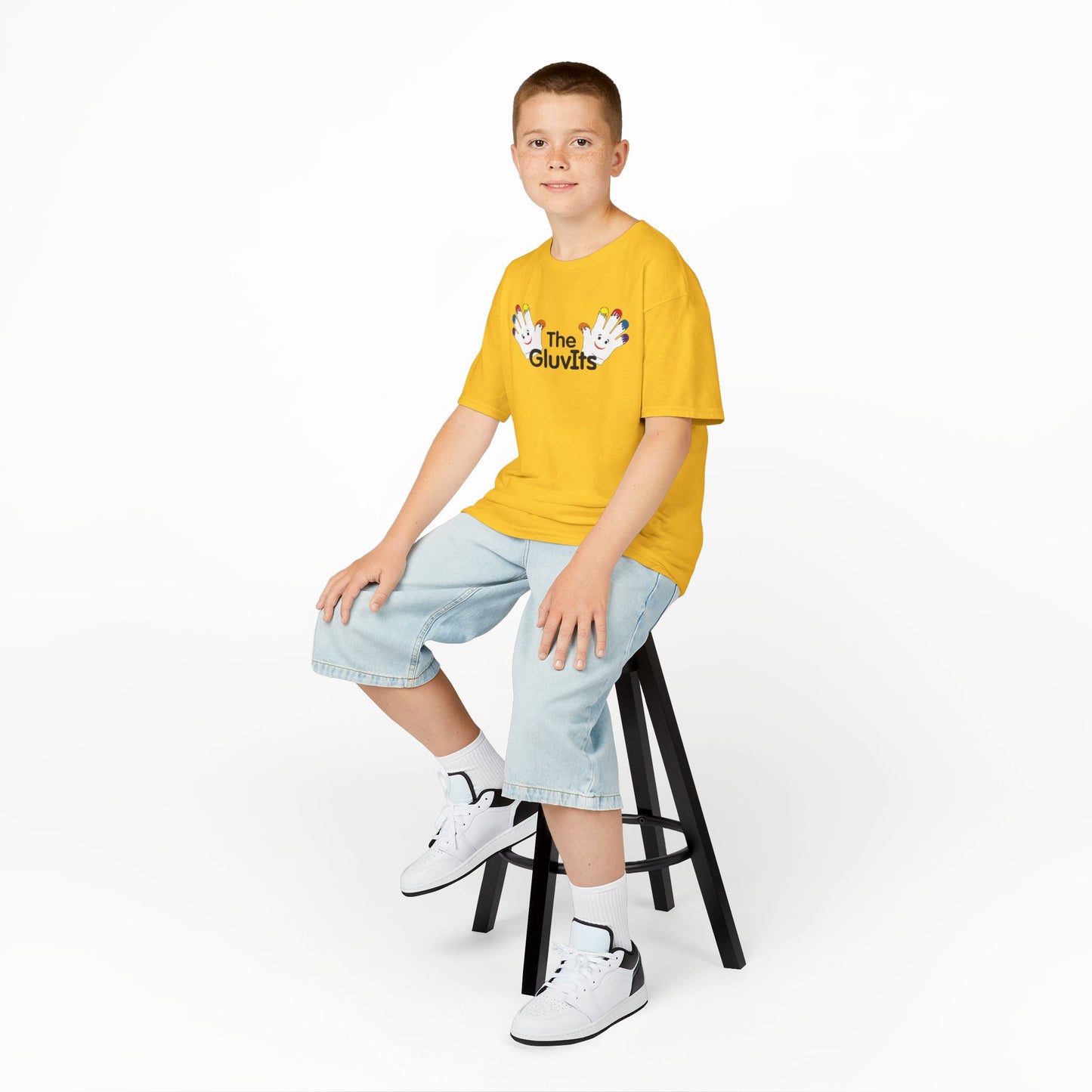 The GluvIts Classic logo Cotton Tee from Express Kidz. (Kidz Sizes)